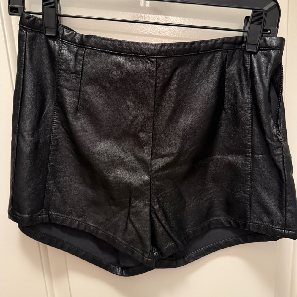 Blank NYC leather shorts
